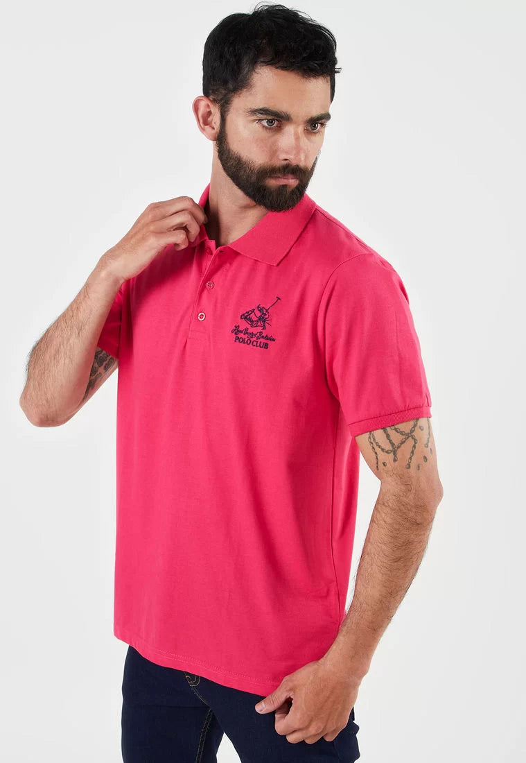 Polo para hombre Fucsia Azul Royal County of Berkshire Polo Club 70436