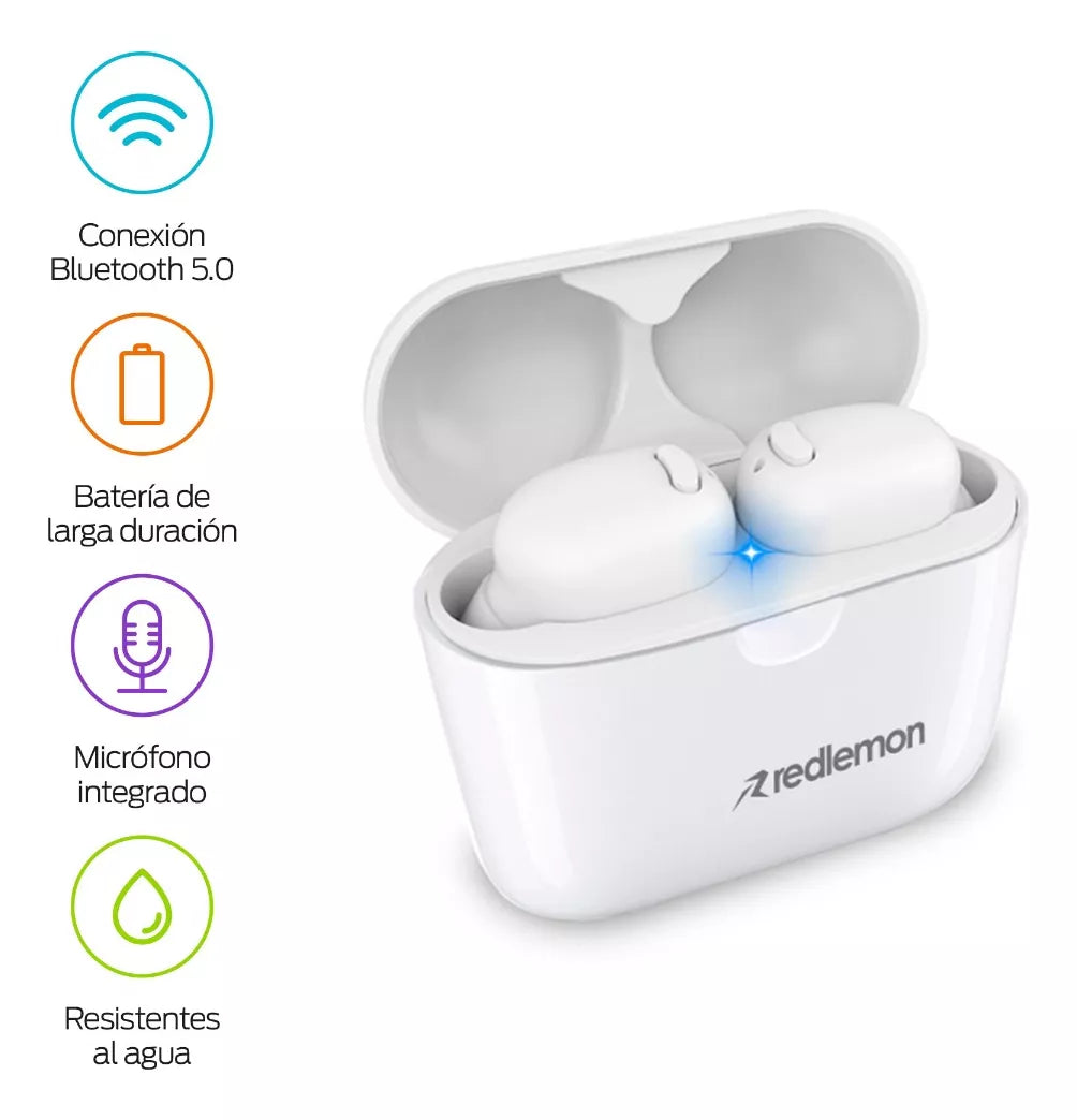 Audífonos Bluetooth 5.0 High Definition Contra Agua - Redlemon