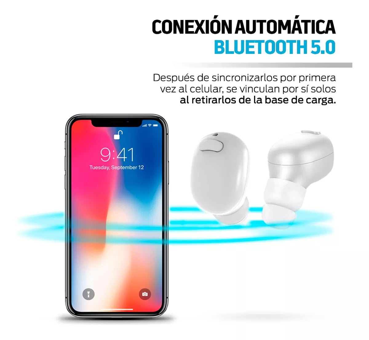 Audífonos Bluetooth 5.0 High Definition Contra Agua - Redlemon