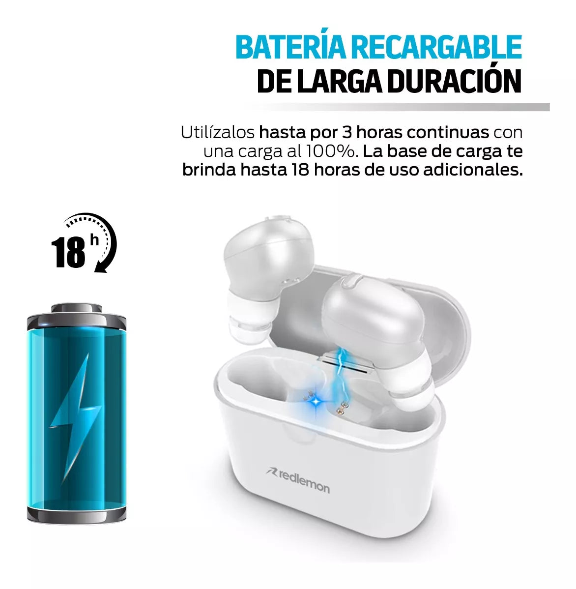 Audífonos Bluetooth 5.0 High Definition Contra Agua - Redlemon