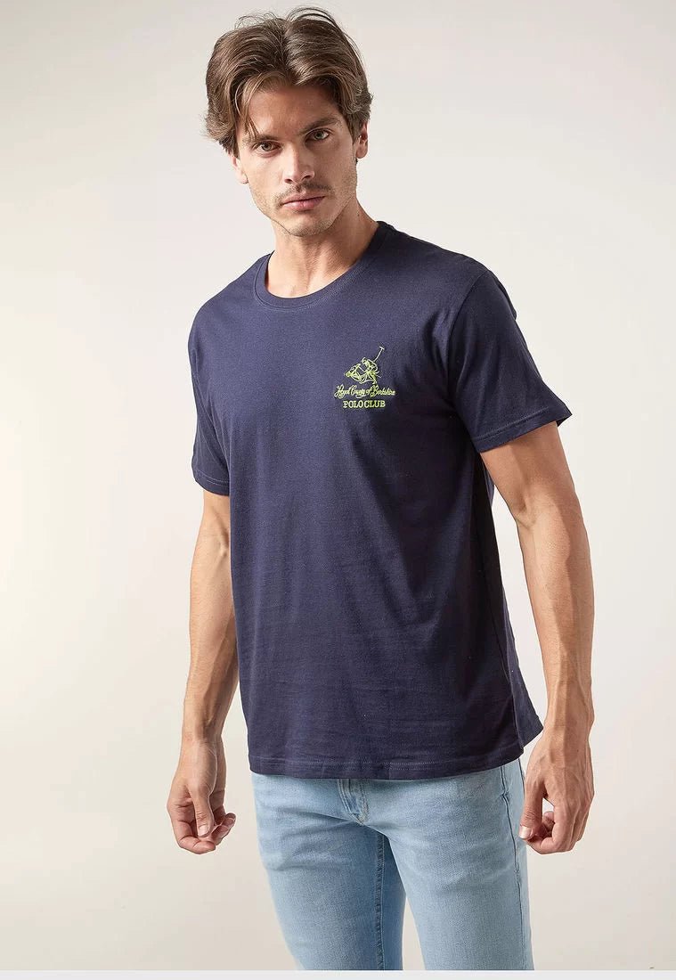 Camiseta para hombre Azul Navy - Amarillo Neón Royal County of Berkshire Polo Club 70437 - Saldos A Huevo