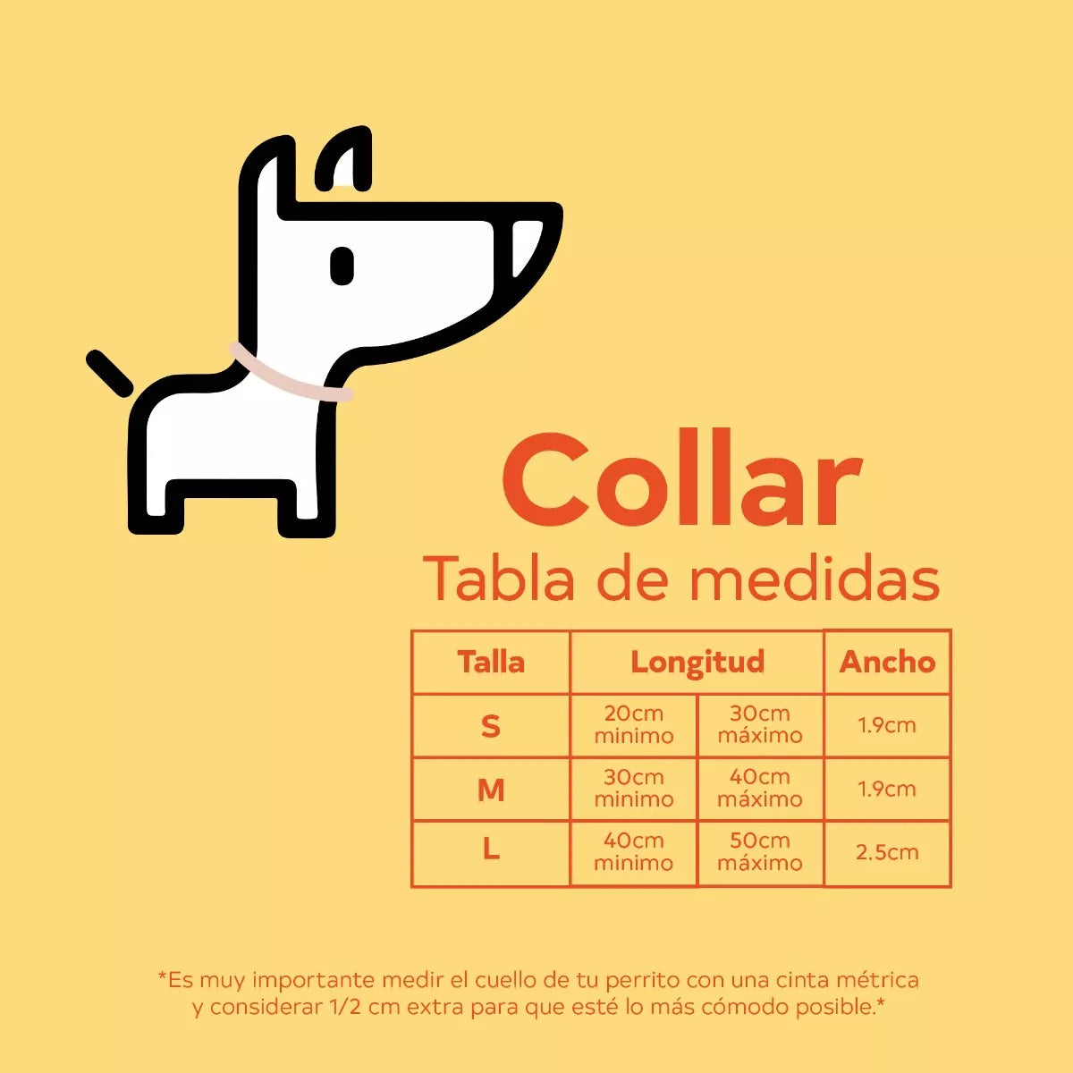 Collar Perro Caucho Impermeable Beige - Peps