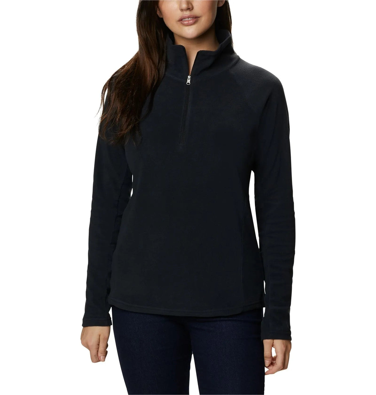 COLUMBIA FLEECE GLACIAL IV 1/2 ZIP NEGRA PARA MUJER - Saldos A Huevo