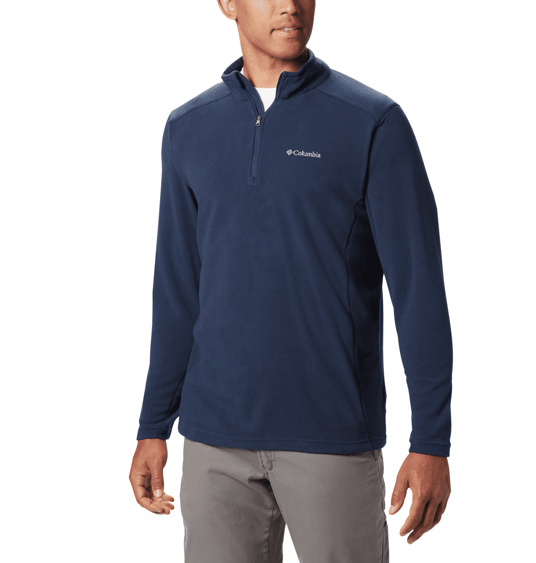 COLUMBIA FLEECE KLAMATH RANGE II HALF ZIP BUZO AZUL DE HOMBRE - Saldos A Huevo