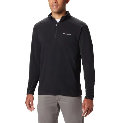 COLUMBIA FLEECE KLAMATH RANGE II HALF ZIP BUZO NEGRO DE HOMBRE - Saldos A Huevo