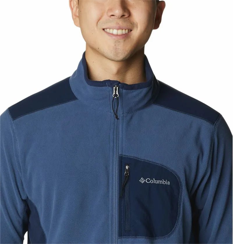 COLUMBIA FLEECES DE SENDERISMO KLAMATH RANGE FULL ZIP AZUL PARA HOMBRE - Saldos A Huevo