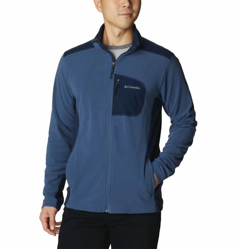 COLUMBIA FLEECES DE SENDERISMO KLAMATH RANGE FULL ZIP AZUL PARA HOMBRE - Saldos A Huevo