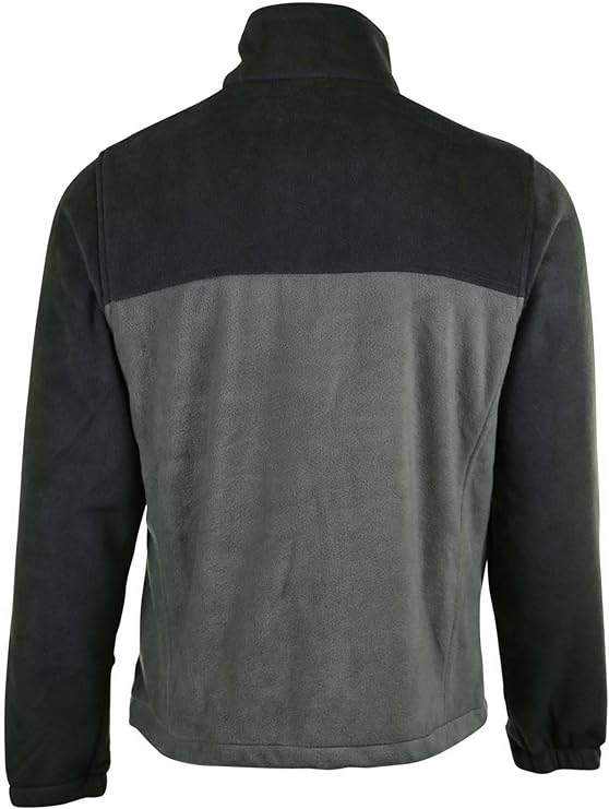 COLUMBIA POLAR FLEECE STEENS MOUNTAIN FULL ZIP 2.0 GRIS CON NEGRO PARA HOMBRE - Saldos A Huevo