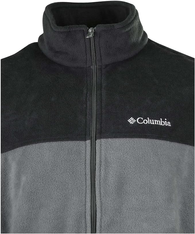 COLUMBIA POLAR FLEECE STEENS MOUNTAIN FULL ZIP 2.0 GRIS CON NEGRO PARA HOMBRE - Saldos A Huevo