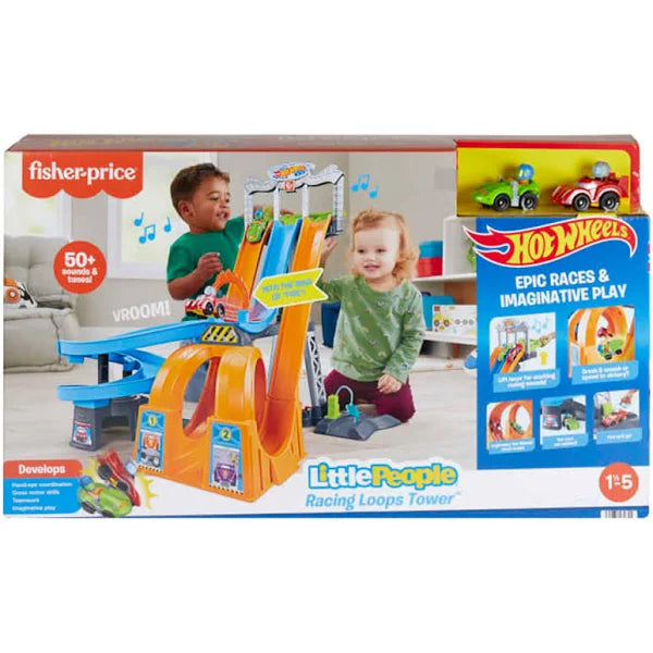 Pista De Carreras - Fisher Price Little People Hot Wheels