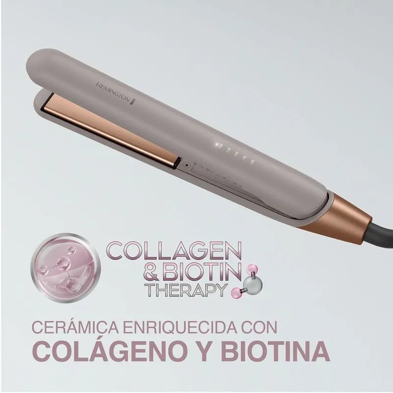 Plancha alisadora colageno y biotina anti frizz S31A - Remington - Saldos A Huevo