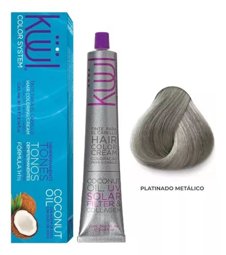 Tinte para el cabello Kuul platinado metalico 90ml