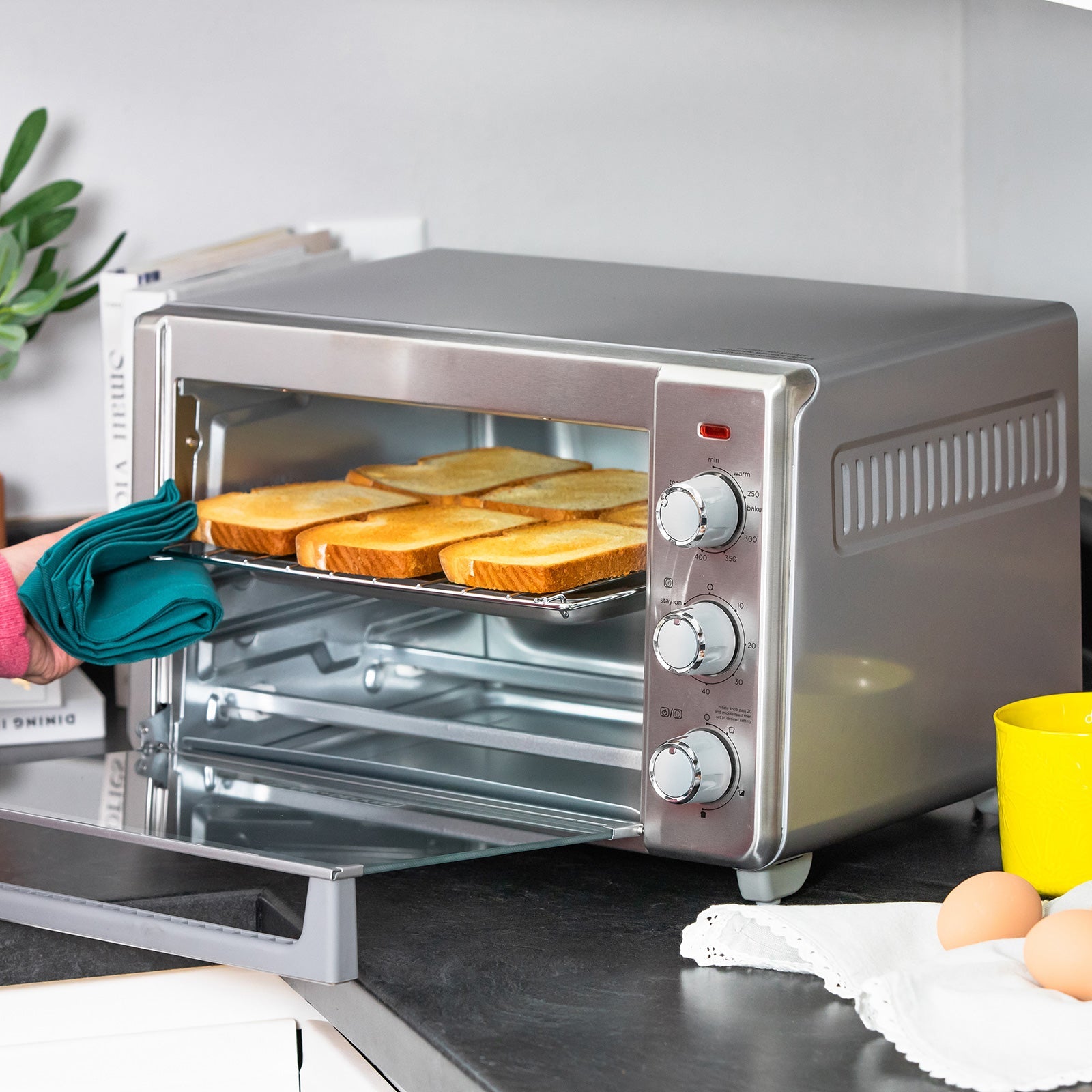 Horno freidor de aire Black Decker 2 en 1 Hornea y fr e con aire