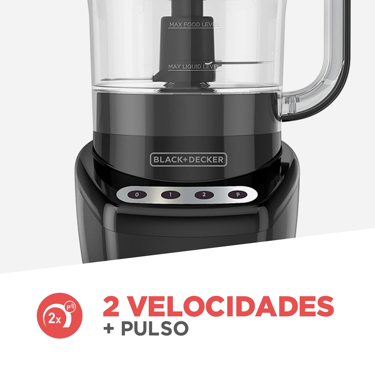 Procesador de Alimentos Black+Decker 8 Tazas, Negro FP4200B-LA - Saldos A Huevo